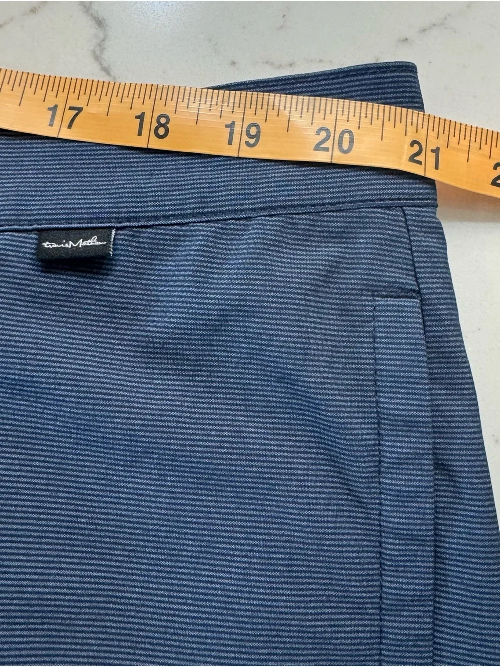 Travis Mathew Performance Carlsbad Golf Shorts Flat Front Chino 9.5” size 40